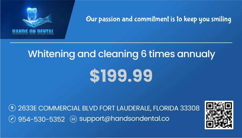 Whitening and Cleaning 6 Times Annually Dental Care Package